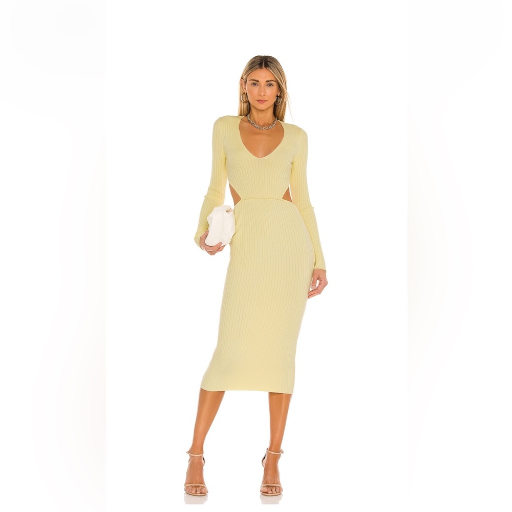 Camila Coehlo Rosabella Midi Dress in yellow